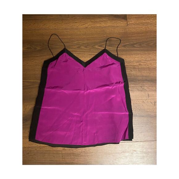 EUC Tibi silk color block spaghetti strap tank sz: 4 - Picture 2 of 7